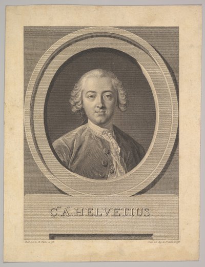 صورة لكلود أدريان هيلفيتيوس 1715-1771 ، 1772. بواسطة أوغسطين دي سانت أوبين