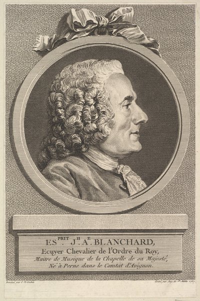 صورة لإسبريت جوزيف أنطوان بلانشارد 1767. بواسطة أوغسطين دي سانت أوبين