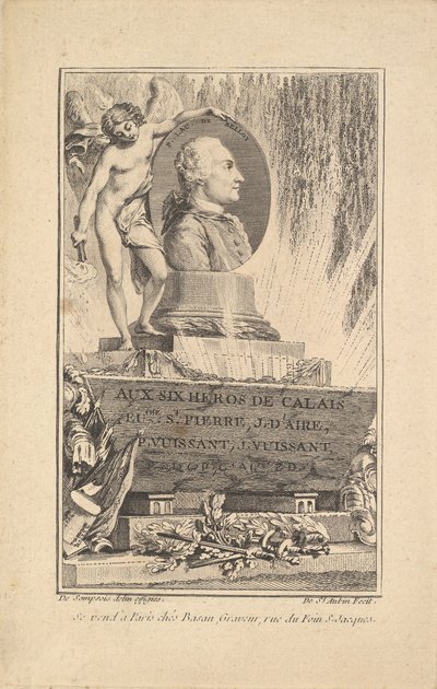 صورة بيير لوران دي بيلوي ، كاليفورنيا. 1765. بواسطة أوغسطين دي سانت أوبين