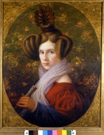 صورة لمارغريتا باريزي (1814-1840) الزوجة الأولى لجوزيبي فيردي. اللوحة بواسطة A. Mussini. متحف سكالا. ميلان بواسطة أوغوستو موسيني