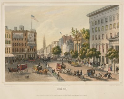 طريق واسع ، حانة. 1850 (لون ليثو) بواسطة أغسطس (بعد) كولنر