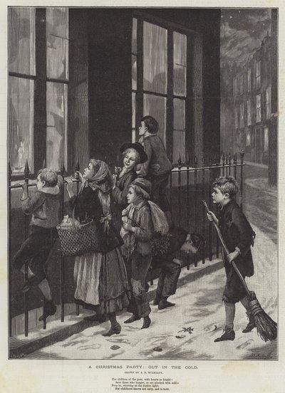 حفلة عيد الميلاد ، في الخارج بواسطة Augustus Edward Mulready