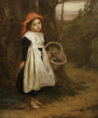 بائع البنفسج الصغير بواسطة Augustus Edwin Mulready