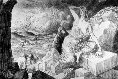 الفجر ، 1917 ، c1920 بواسطة أغسطس جون