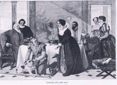 لونس وكلبه ، من مجلة الفن 1893 ، كاسيل وشركاه بواسطة أوغسطس ليوبولد البيض