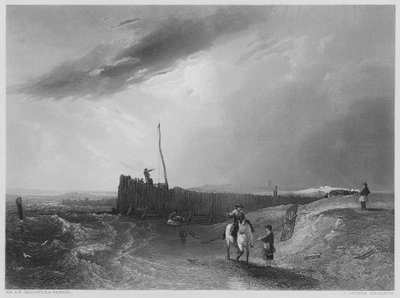 الرصيف القديم في Littlehampton ، من الصورة في معرض Vernon (نقش) بواسطة جدار أوغسطس (بعد) Callcott