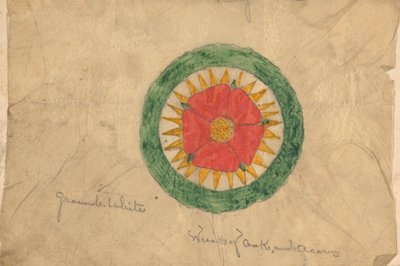 تصميم لإكليل من خشب البلوط والجوز، ربما يتعلق بتصميمات كرسي المتحدث بواسطة Augustus Welby Northmore Pugin