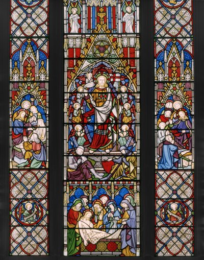 ثيمات القيامة ، التفاصيل ، 1850 (زجاج ملون) بواسطة Augustus Welby Northmore Pugin