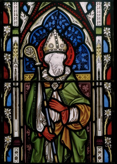 سانت ديفيد ، التفاصيل (زجاج ملون) بواسطة Augustus Welby Northmore Pugin