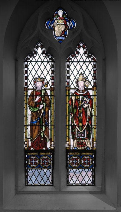 سانت إدوارد وسانت جريجوري ، 1848 (زجاج ملون) بواسطة Augustus Welby Northmore Pugin