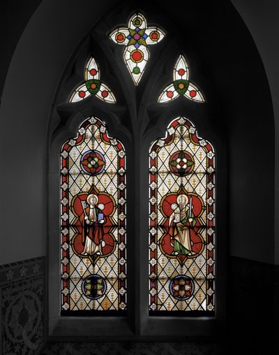 القديس بطرس والقديس بولس ، 1848 (زجاج ملون) بواسطة Augustus Welby Northmore Pugin