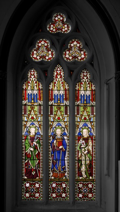 سانت توماس ، سانت جيمس العظيم ، وسانت جيمس ذا ليس ، 1849 (زجاج ملون) بواسطة Augustus Welby Northmore Pugin