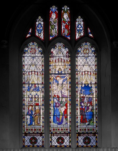 البشارة ، الصلب ، والطيران إلى مصر ، 1853 (زجاج ملون) بواسطة Augustus Welby Northmore Pugin
