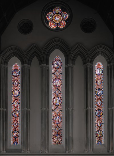 آلام المسيح ، النافذة الشرقية ، 1848-1850 (زجاج ملون) بواسطة Augustus Welby Northmore Pugin