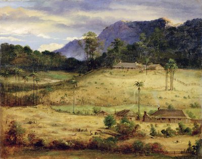 المساكن ، c.1850 بواسطة المدرسة الاسترالية