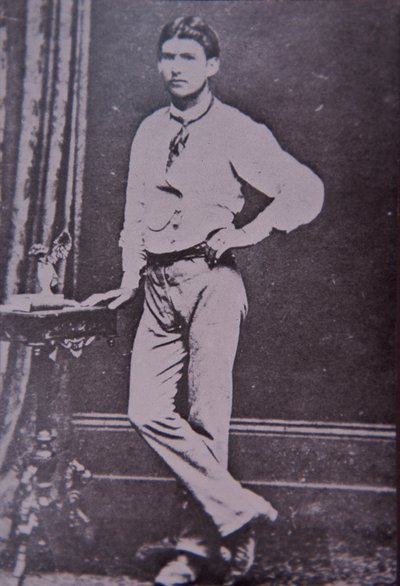 Kelly Gang member Steve Hart who died in flames of Glenrowan Hotel, 28 June 1880 (b/w photo) بواسطة مصور استرالي