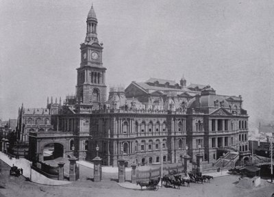 سيدني ، نيو ساوث ويلز: Town Hall (b / w photo) بواسطة مصور استرالي