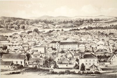 بريسبان ، من تاريخ أستراليا بواسطة ديفيد بلير ، مكجرادي ، طومسون ونيفين ، 1879 بواسطة المدرسة الاسترالية