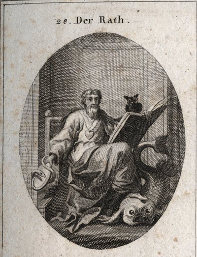 رمز المجلس النيابي بسلسلة من الذهب والقلب ، وشعار الصادق. يرمز الكتاب والبومة إلى تغلغل المعرفة من خلال الدراسة. المرآة التي تحيط بها الأفعى هي رمز الحذر. الدلفين توقف مع مرحبا بواسطة المدرسة النمساوية