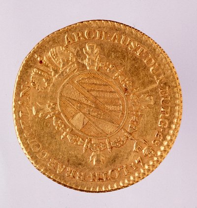 دوبلون نمساوي ذهبي (دوبلون) للإمبراطور جوزيف الثاني (1740-1790) 1783 نابولي ، متحف أثري بواسطة المدرسة النمساوية