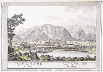 منظر للقاعة في تيرول ، 1779-1792 بواسطة المدرسة النمساوية