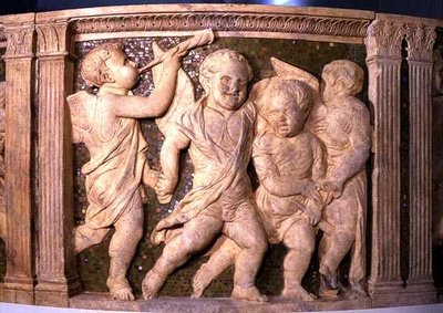 لوحة ما بعد الترميم رقم VI من المنبر الخارجي لكاتدرائية براتو بواسطة B. di Donatello و Michelozzo