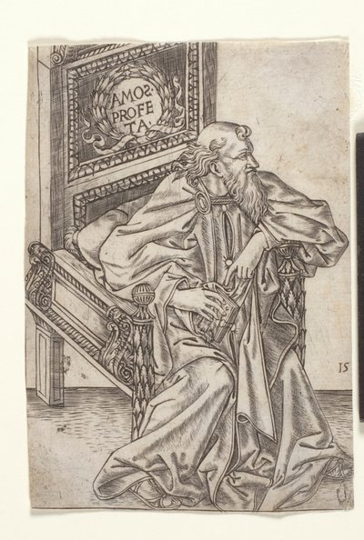 عاموس ، من "الأنبياء" ، حوالي 1475 (نقش). بواسطة باتشيو بالديني