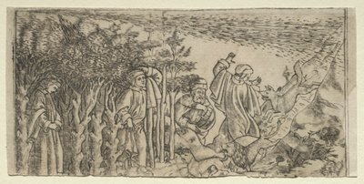 Dante Lost in the Wood: الهروب ومقابلة فيرجيل ، كانتو الأول بواسطة Baccio Baldini