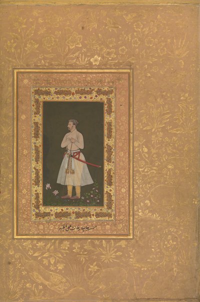 صورة لجهانجير بك ، جانسيبار خان ، فوليو من ألبوم شاه جهان ، كاليفورنيا. 1627 بواسطة بالكاند