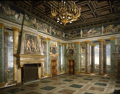 Hall of Perspectives (fresco) بواسطة Baldassarre Peruzzi