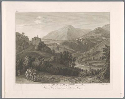 Gezicht op de San Cosimato منظر لدير سان. Cosimato (العنوان على الكائن) جناح السادس مناظر لمحيط روما (...] (عنوان السلسلة) بواسطة ماثيو جوتفريد ايشلر
