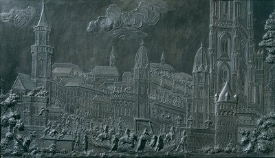 موكب تتويج الإمبراطور فرانز الأول ستيفان فون لورين في فرانكفورت في 10 أكتوبر 1745 بواسطة بالتازار فرديناند مول