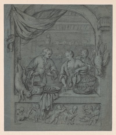 بائع الطيور بواسطة Balthasar van der Ast