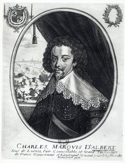 تشارلز دي لوينز (1578-1621) ماركيز دالبرت (النقش) (وزن الصورة) بواسطة بالتزار مونكورنيت