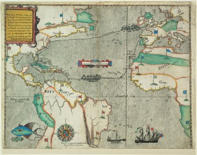 رحلة الهند الغربية الشهيرة التي قام بها أسطول إنجليزي مكون من 23 سفينة ومركباً بواسطة بابتيستا بوازيو