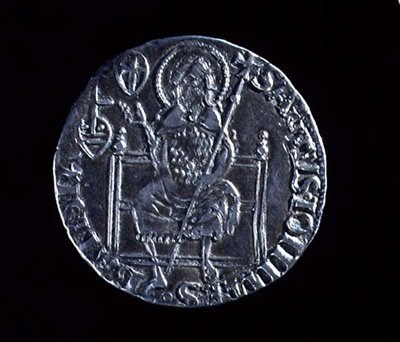عكس جرف كبير يصور القديس يوحنا المعمدان ، ضُرب 1376 (فضي) (للوجه انظر 119193) بواسطة Barduccio di Chierichino