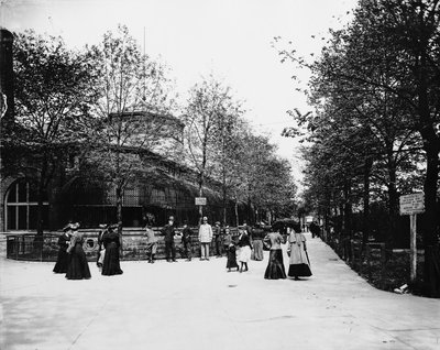 حديقة حيوان لينكولن بارك ، شيكاغو ، إلينوي ، الولايات المتحدة الأمريكية ، حوالي 1900 (صورة بالأبيض والأسود) بواسطة بارنز وكروسبي