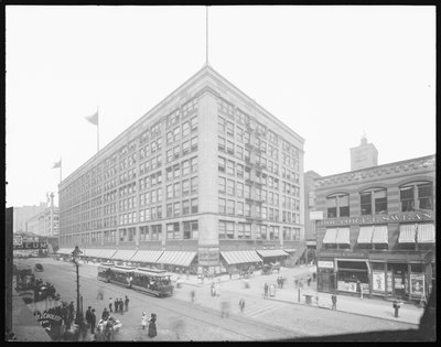 Siegel، Cooper & Company building، Chicago، Illinois، USA، c.1905 (b / w photo) بواسطة بارنز وكروسبي