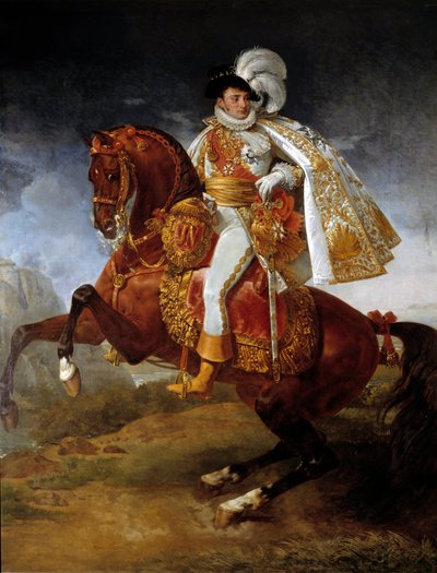 صورة الفروسية لجيروم بونابرت (1784-1860) ملك ويستفاليا رسم أنطوان جان جروس (1771-1835) 1808 صن. 3.21 × 2.65 م - صورة الفروسية لجيروم بونابرت (1784-1860) ، ملك ويستفاليا. رسم أنطوان جان جروس (1771-1835) ، كال بواسطة البارون أنطوان جان جروس