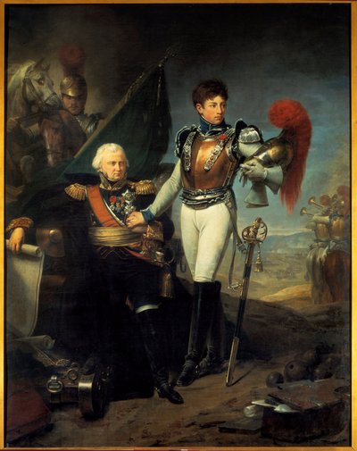 صورة جان لاريبوازير (1759-1812) وابنه هونوريه في معركة موسكوفا بواسطة البارون أنطوان جان جروس