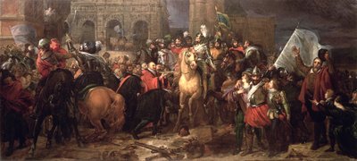 دخول هنري الرابع إلى باريس ، 22 مارس 1594 (رسمت في عام 1817) بواسطة البارون فرانسوا باسكال سيمون جيرار