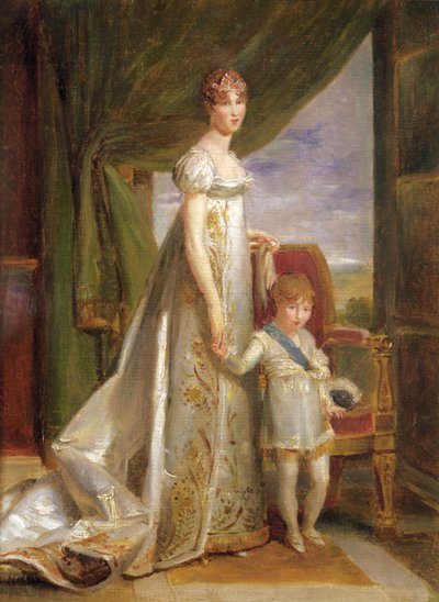 Hortense-Eugénie de Beauharnais (1783-1837) ، ملكة هولندا وابنها تشارلز نابليون بونابرت (1803 - 1807) ، 1806 بواسطة البارون فرانسوا باسكال سيمون جيرار