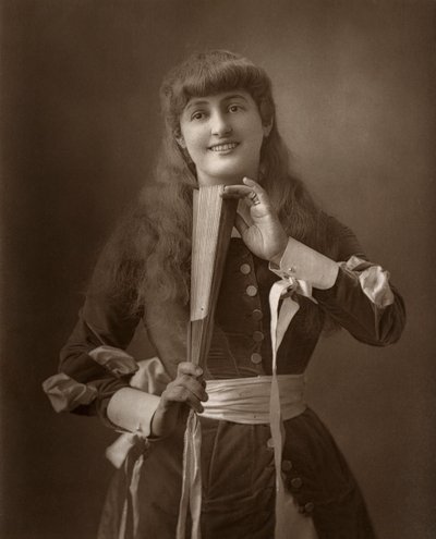 الممثلة البريطانية أليس أثيرتون في أوليفر جرومبل 1886 بواسطة Barraud