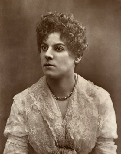 الممثلة البريطانية ملكة جمال جيسي ميلوارد في أضواء الميناء ، 1886 بواسطة بارود