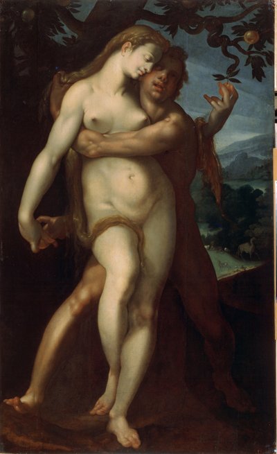 آدم وحواء بواسطة Bartholomaeus Spranger