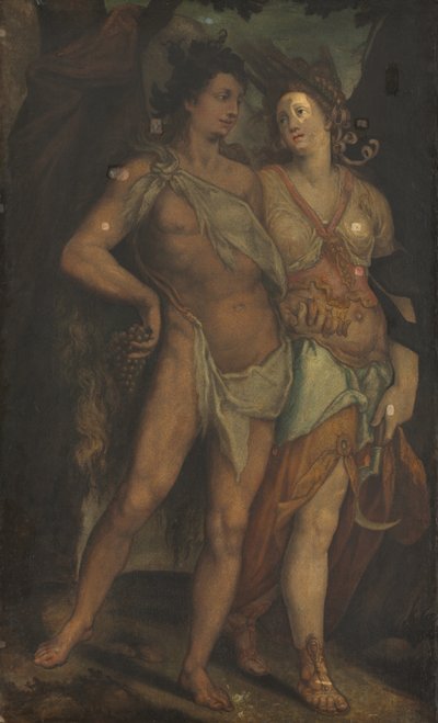 سيريس وباخوس بواسطة Bartholomaeus Spranger
