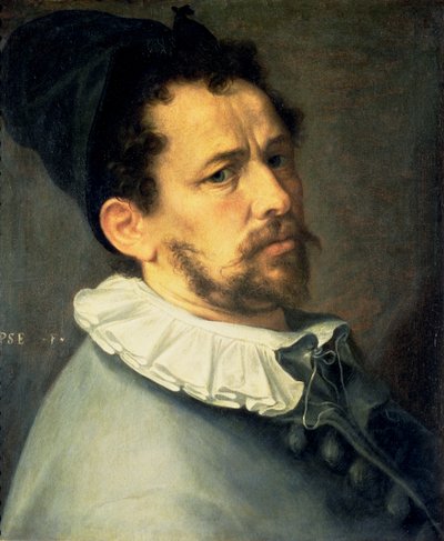 بورتريه ذاتي ، حوالي ١٥٨٠-١٨٥ بواسطة Bartholomaeus Spranger