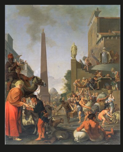جوزيف توزيع الذرة في مصر ، 1655 بواسطة بارثولوموس برينبرج