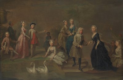 Uvedale Tomkyns Price 1685-1764 وأفراد عائلته ، ربما أوائل ثلاثينيات القرن التاسع عشر. بواسطة بارثولوميو داندريدج