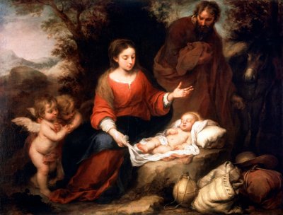 الباقي على الرحلة إلى مصر ، c1665 بواسطة بارتولومي إستيبان موريللو